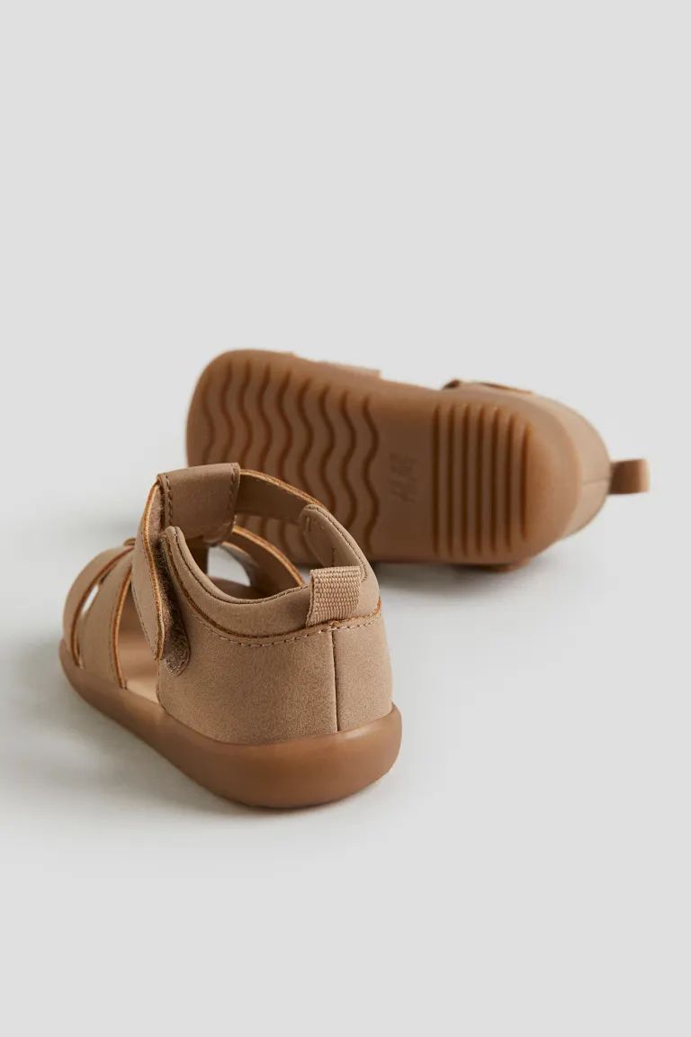 Strappy Sandals - Dark beige - Kids | H&M US | H&M (US + CA)