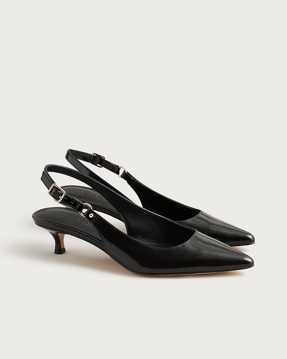 Robin slingback heels in spazzolato leather | J. Crew US