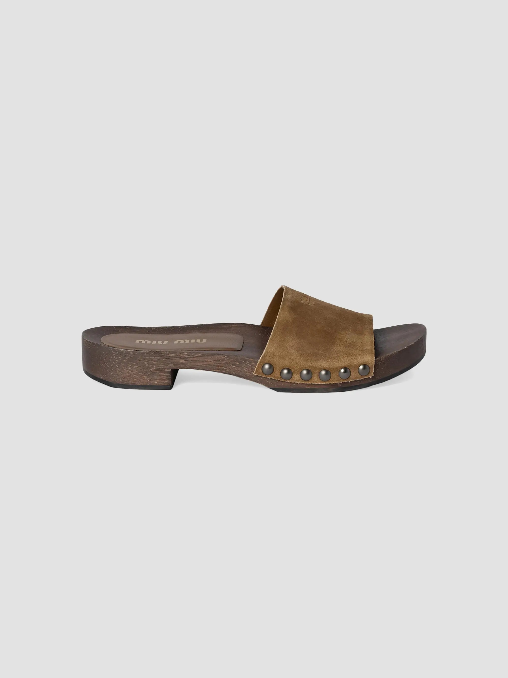 Miu Miu Faded Suede Clogs | Saks Fifth Avenue | Saks Fifth Avenue