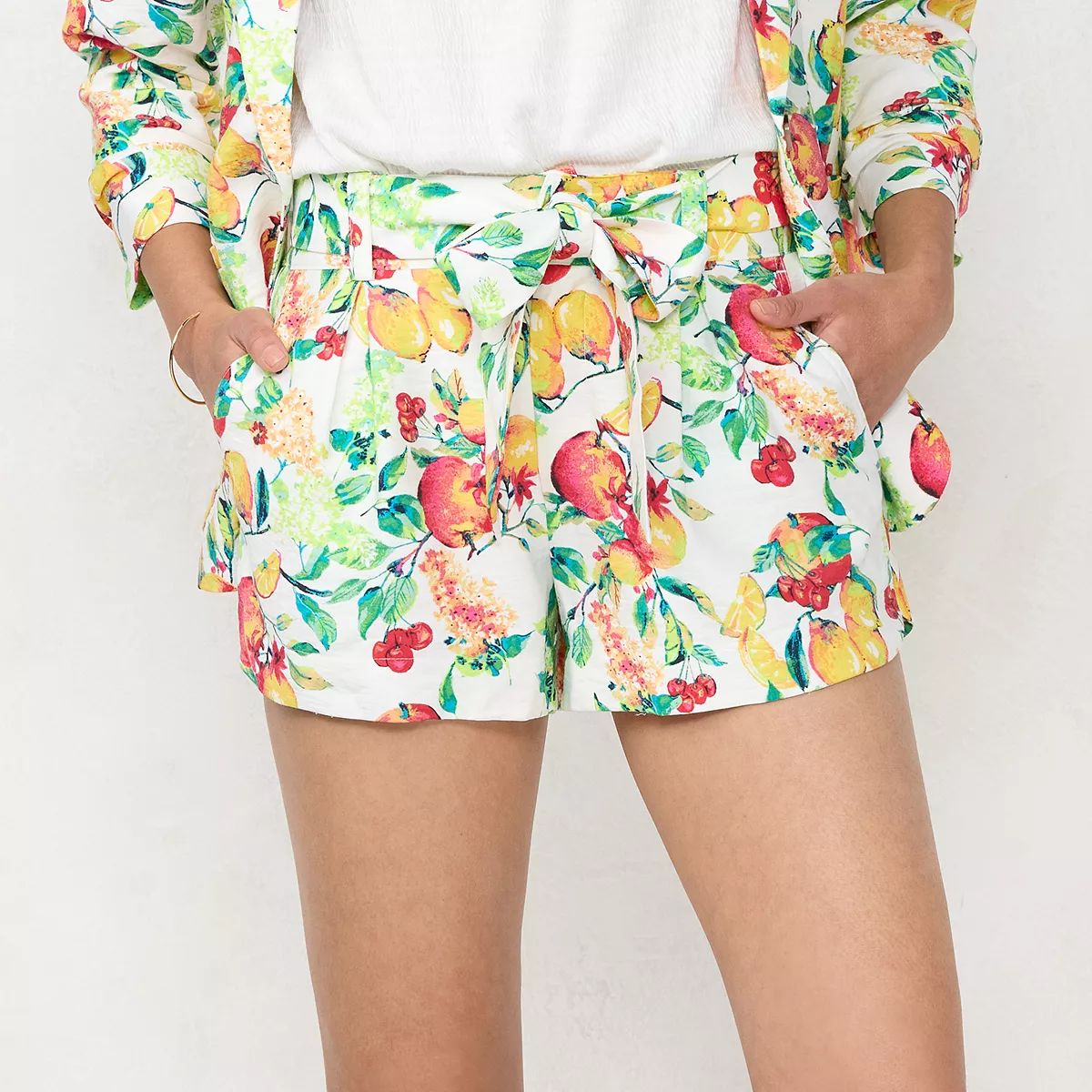 Women's LC Lauren Conrad Print Tie-Waist Shorts | Kohl's