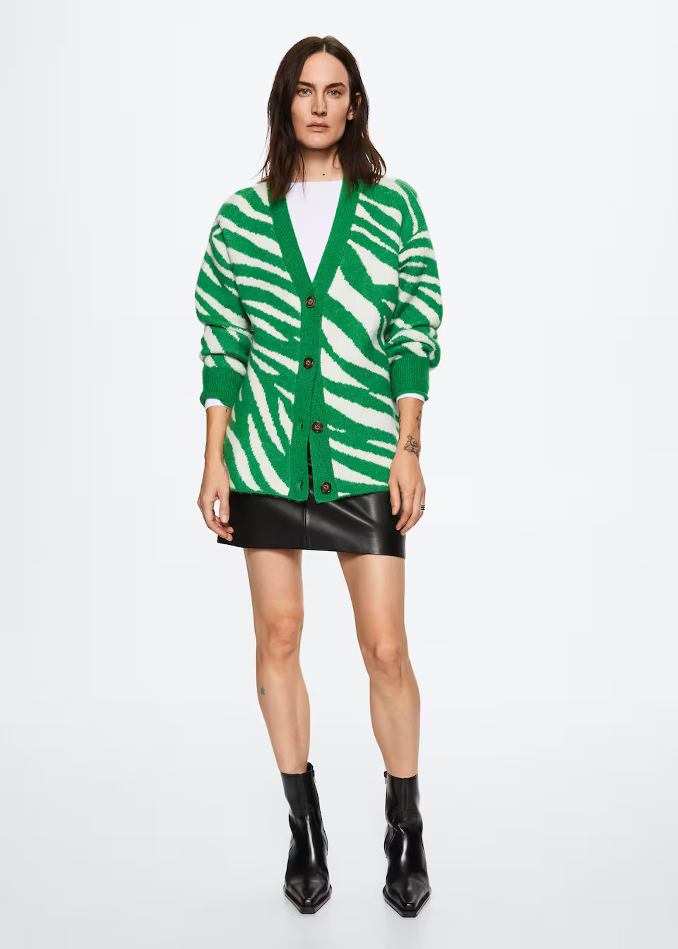 Animal print cardigan | MANGO (US)