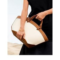 Katie Loxton Siena Canvas Tote Bag In Cognac | Very (UK)