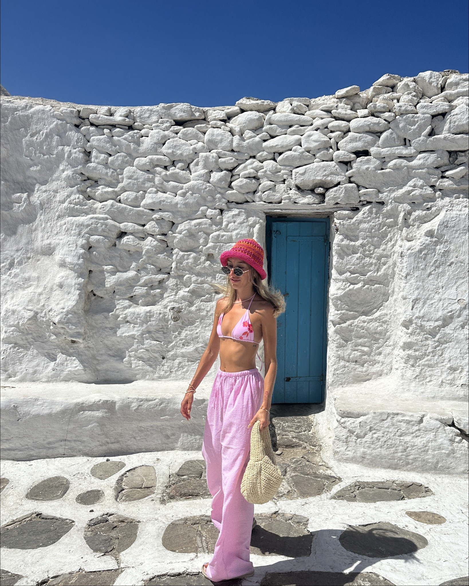 A pop of pink in Greece 

#LTKTravel #LTKSwim #LTKSeasonal