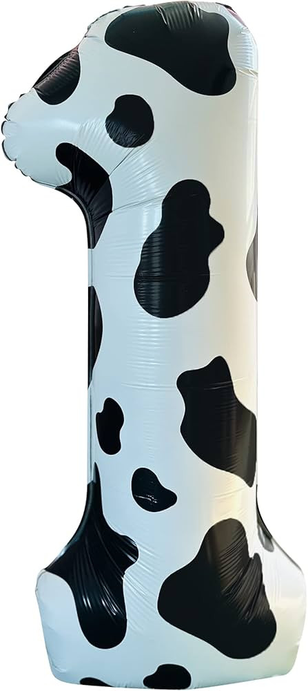Cow Print Balloon Birthday Decorations - Cow Print Party Supplies | Numbers 1, 2, 3, or 4 | Holy ... | Amazon (US)