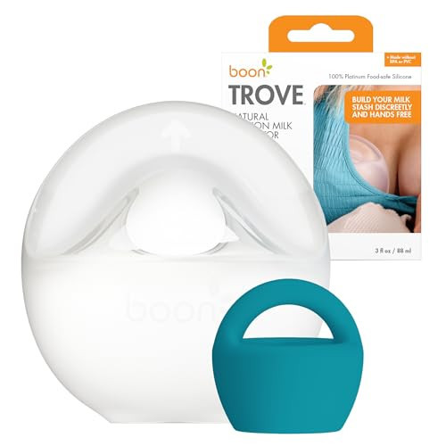 Boon Trove Silicone Manual Breast Pump - Passive Milk Collector - Hands Free Breast Pump for Nursing - Breastfeeding Essentials - 1 Count | Amazon (US)