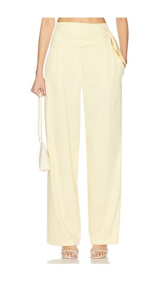 Haicha Pant in Light Yellow | Revolve Clothing (Global)