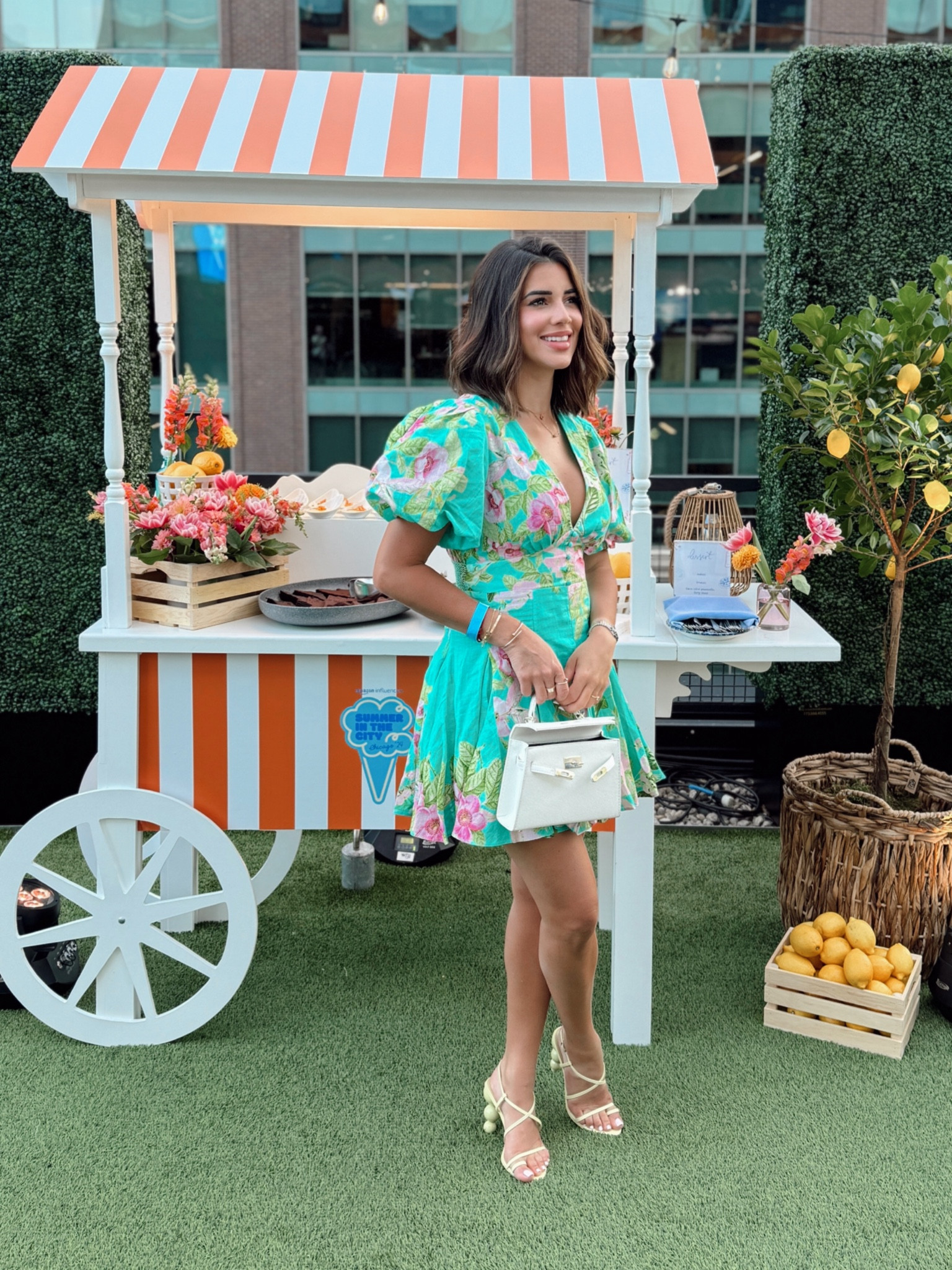 Such a pretty tropical-summer dress 
Hemant nandita dress
Wearing Small