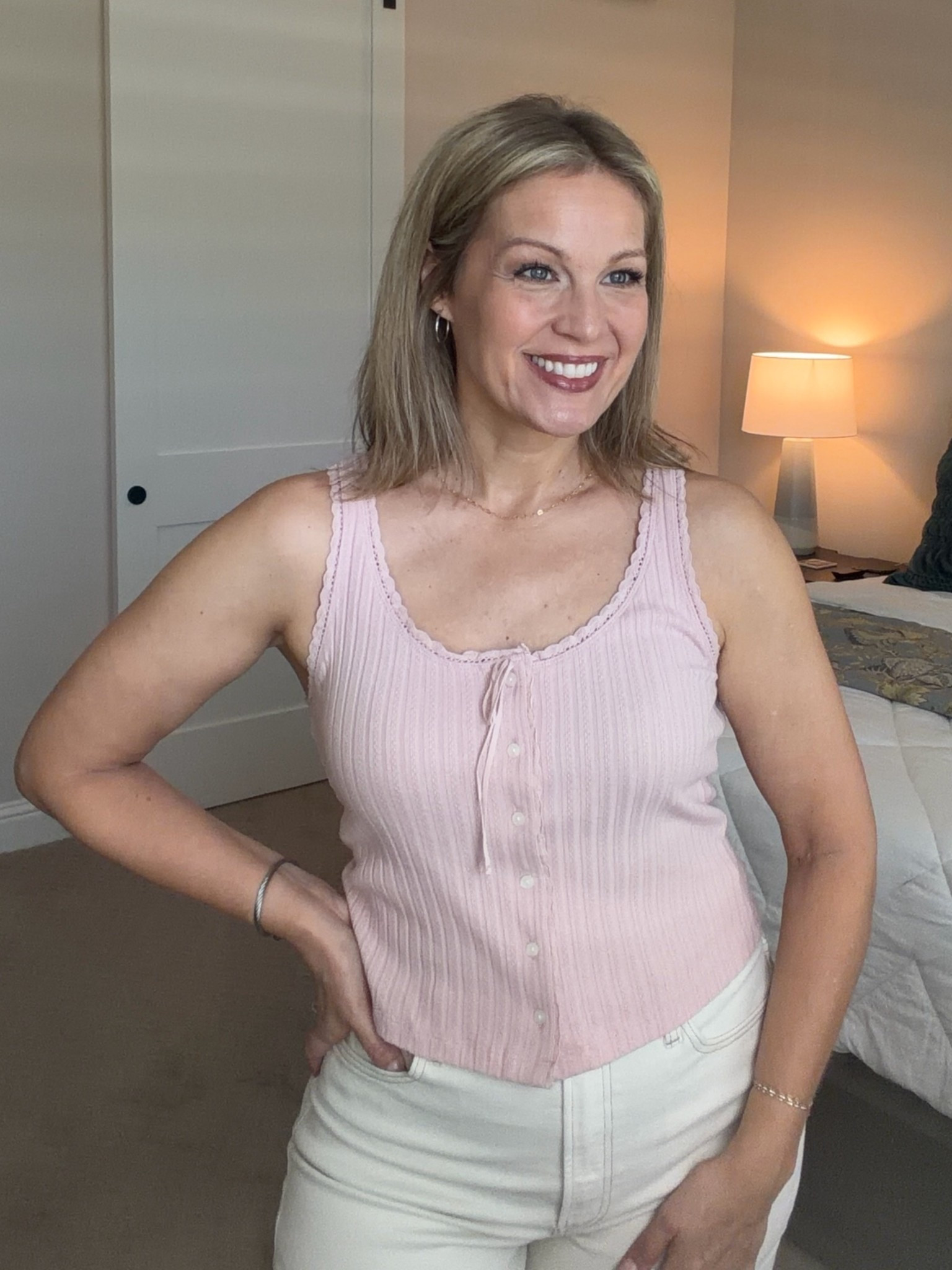 Pink romantic cotton knit tank top
Country concert outfits

#LTKSeasonal #LTKSaleAlert #LTKOver40