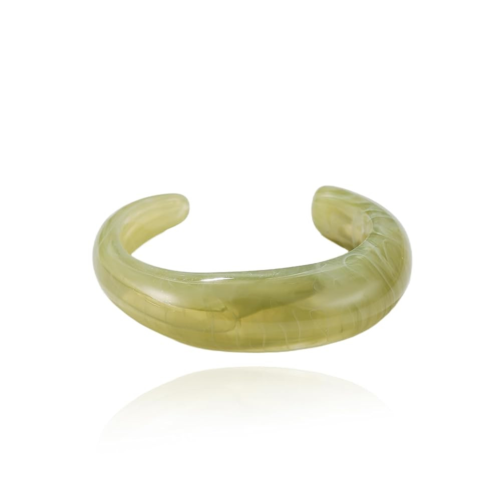 Chunky Acrylic Bracelet for Women,Vintage Candy Color Adjustable Bracelet Statement Irregular Geo... | Amazon (US)