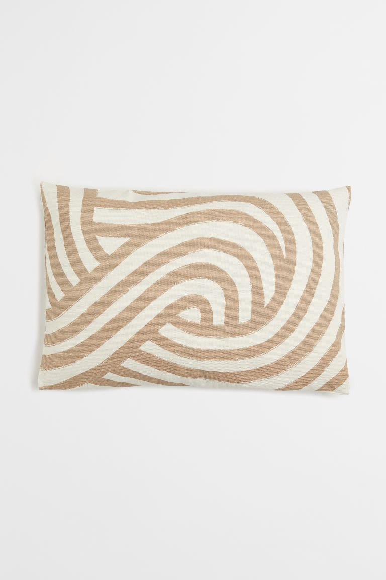 Patterned cotton cushion cover | H&M (UK, MY, IN, SG, PH, TW, HK)