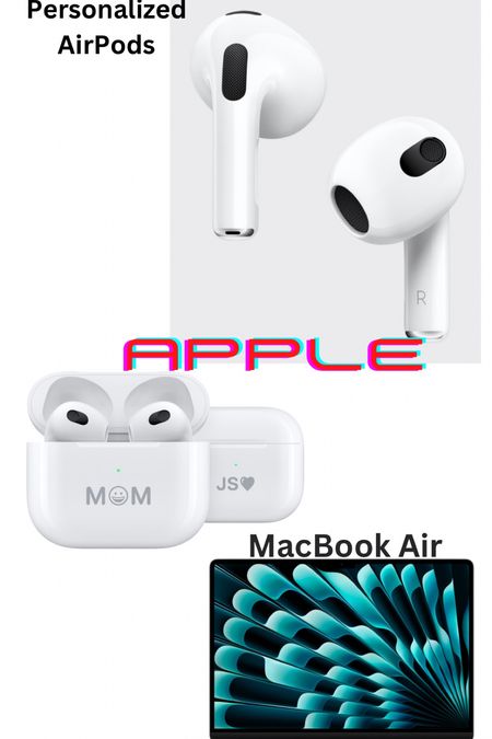 Great 🎁 electronics personalized Apple AirPods and NEW 15-inch MacBook Air. Shop the pre-holiday SALE early !


#LTKHolidaySale #LTKHoliday #LTKGiftGuide