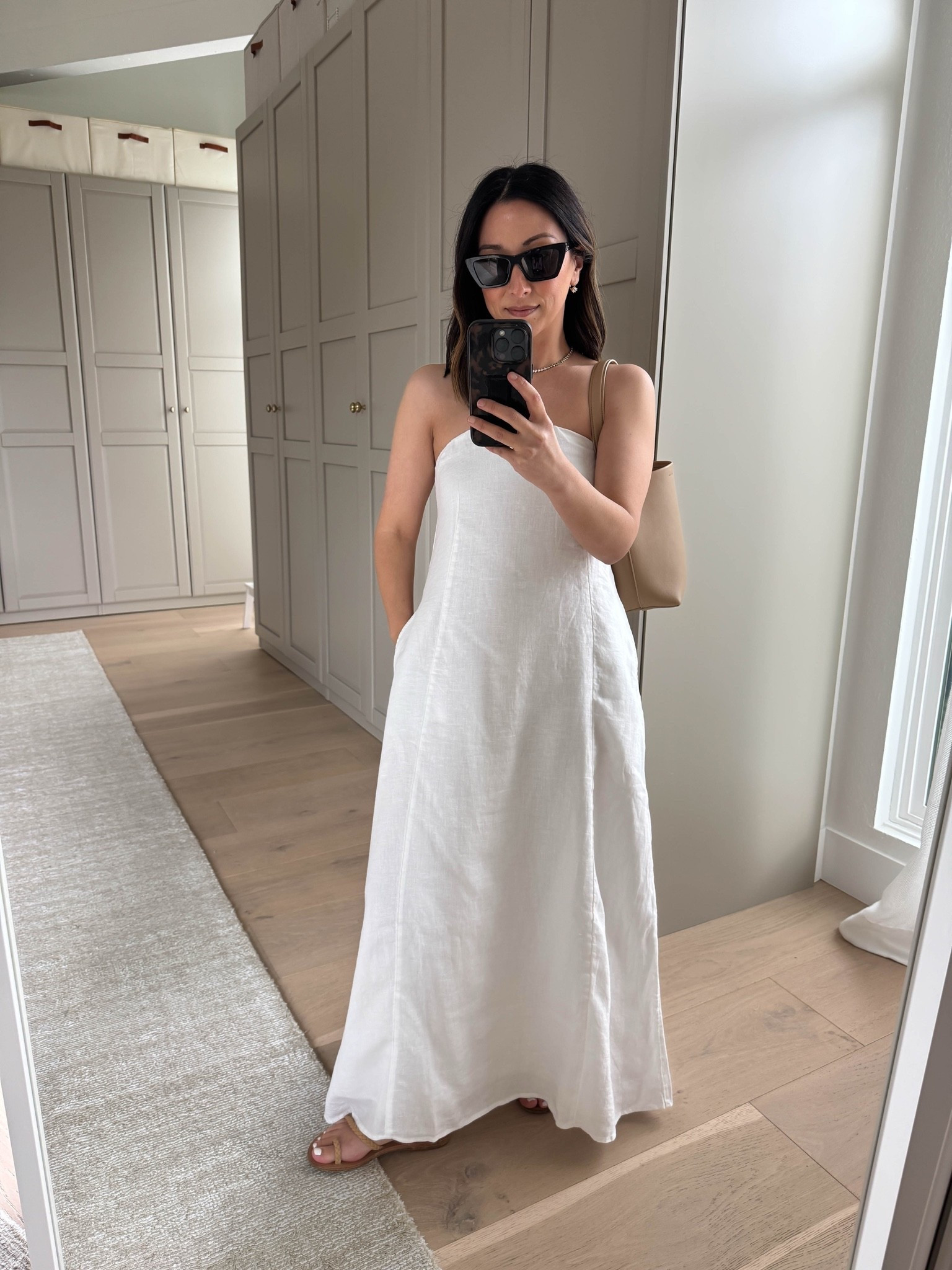 Obsessed with this linen strapless maxi. The perfect one-and-done dress for anything special this spring/summer. Lined linen and such a great fit - I’m in the xs.

#LTKootd #LTKmomlife #LTKPetite
