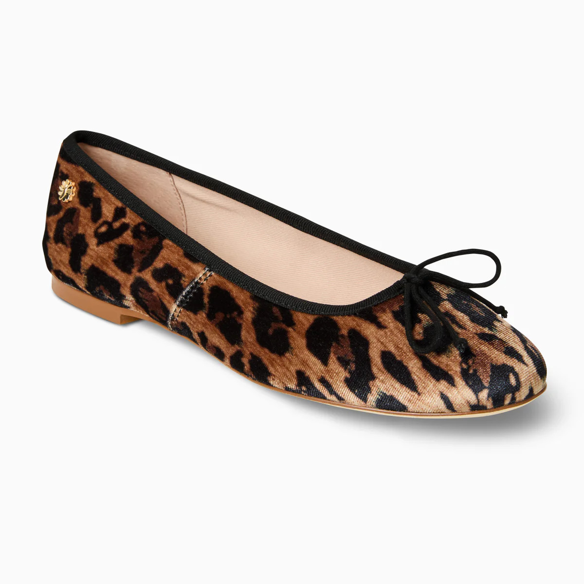 Jack Rogers Bettie Ballet Flat in Velvet Leopard – Animal Print Flats with Bow | Jack Rogers