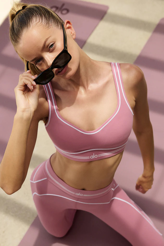 Airbrush Heart Throb Bra | Alo Yoga (US)