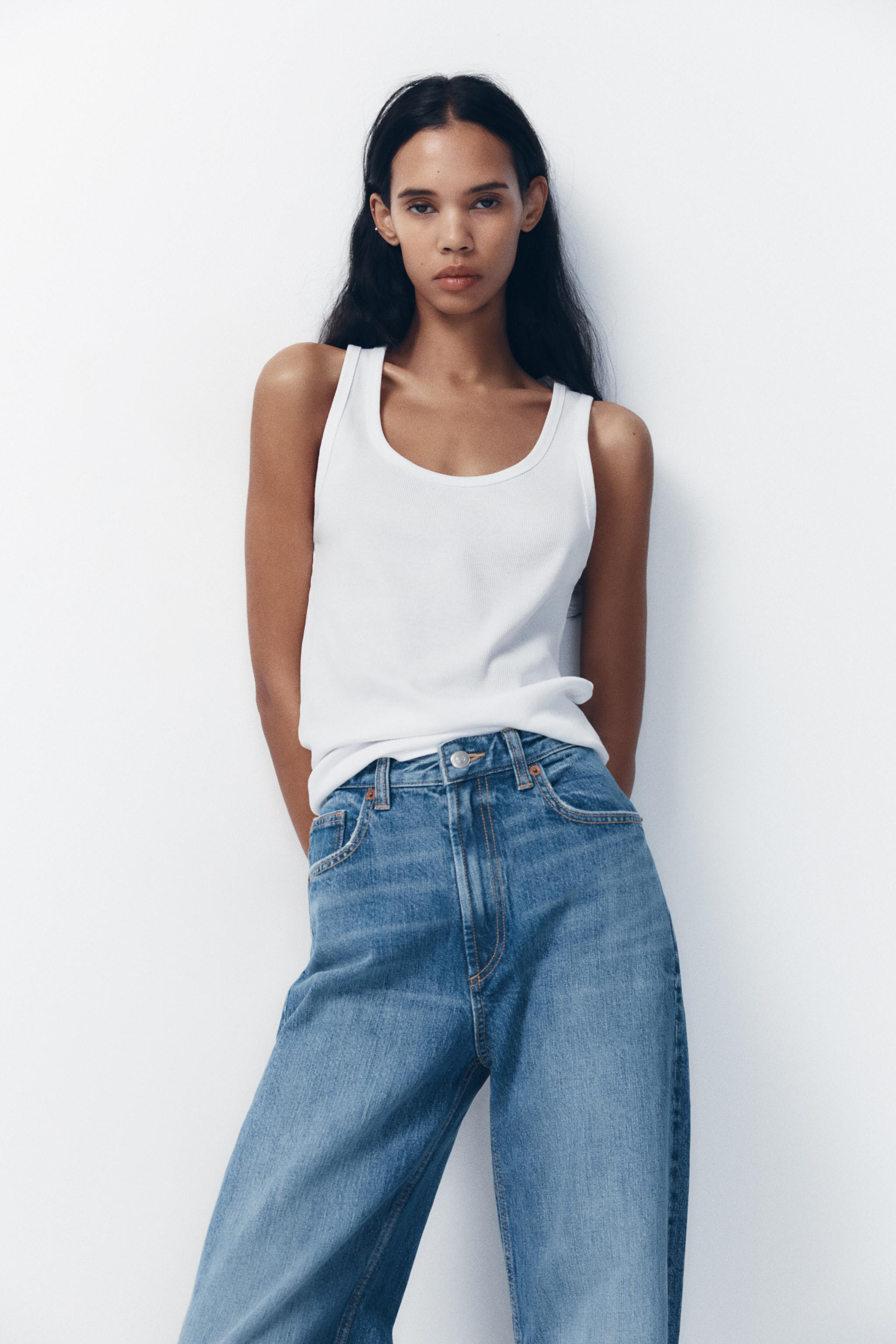 TRF HIGH RISE WIDE LEG JEANS | Zara US