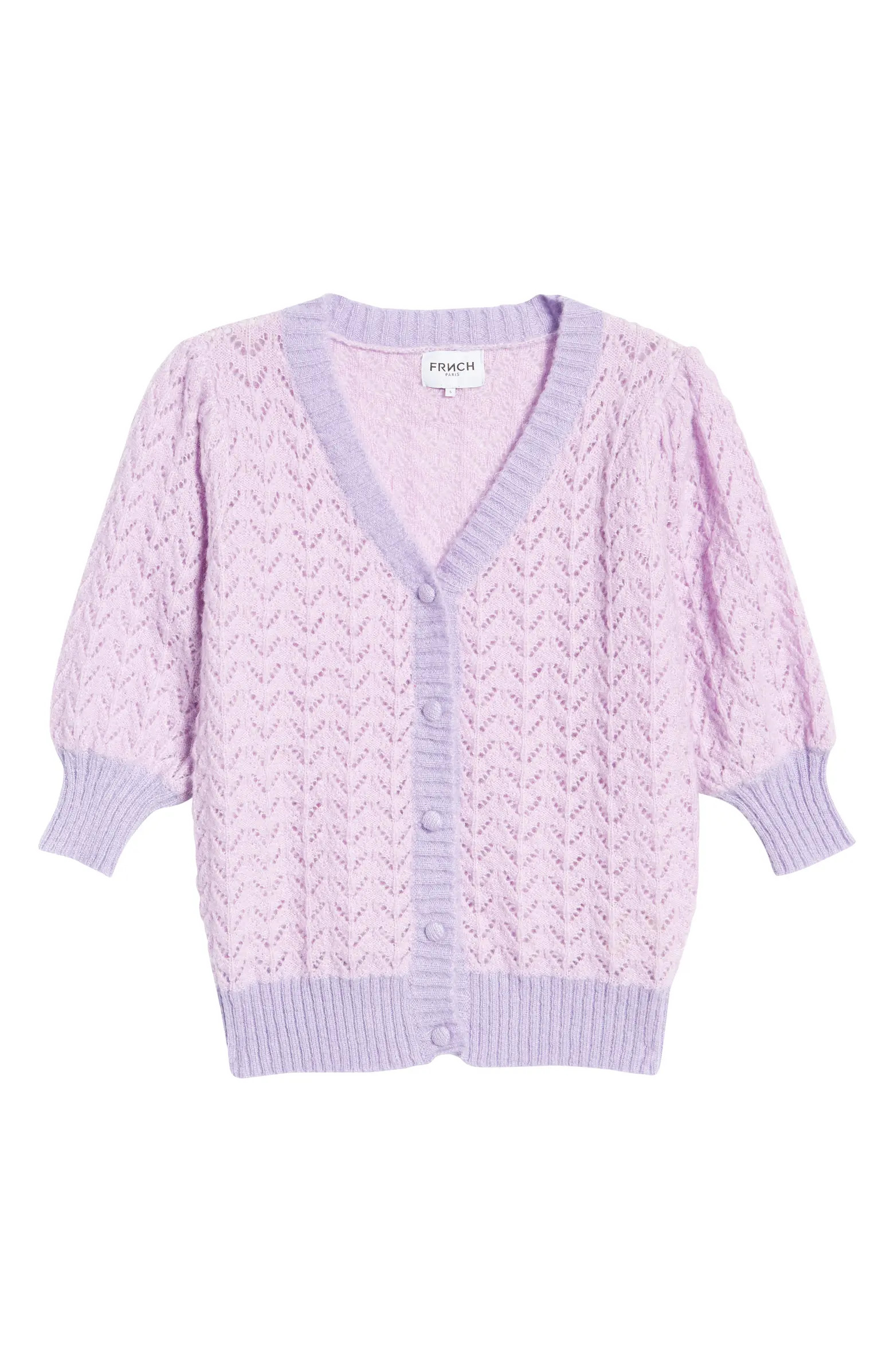 FRNCH Lally Pointelle Knit Cardigan | Nordstrom | Nordstrom