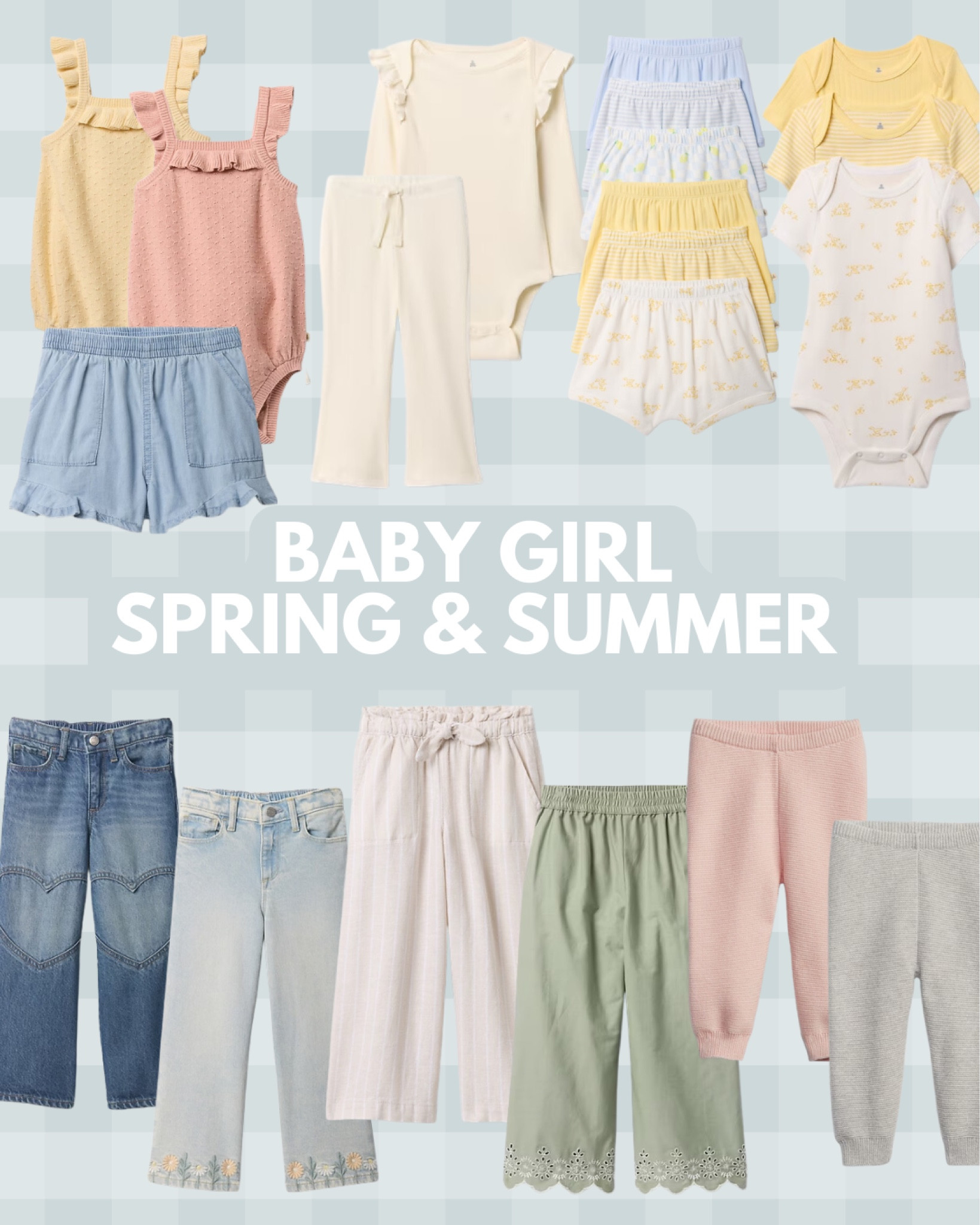 Spring & Summer wardrobe for baby girls 



#LTKKids #LTKBaby #LTKFindsUnder50