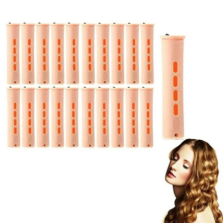 Curlers Hairdressing Styling Tool 20Pcs Hair Perm Rods Set 5 Sizes Hair Rollers Plastic Cold Wave Ro | Walmart (US)