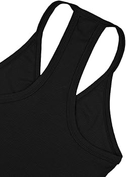 Jar of Love Women's Workout Tank Top with Built-in Shelf Bra-V-Neck Racerback Ribbed Cami for Gym... | Amazon (US)