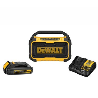 DEWALT 12-volt or 20-volt Max Cordless Bluetooth Compatibility Jobsite Bluetooth Speaker Battery ... | Lowe's