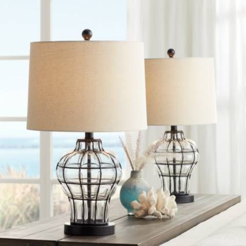 Hudson Blown Glass Gourd Table Lamps Set of 2 | Lamps Plus