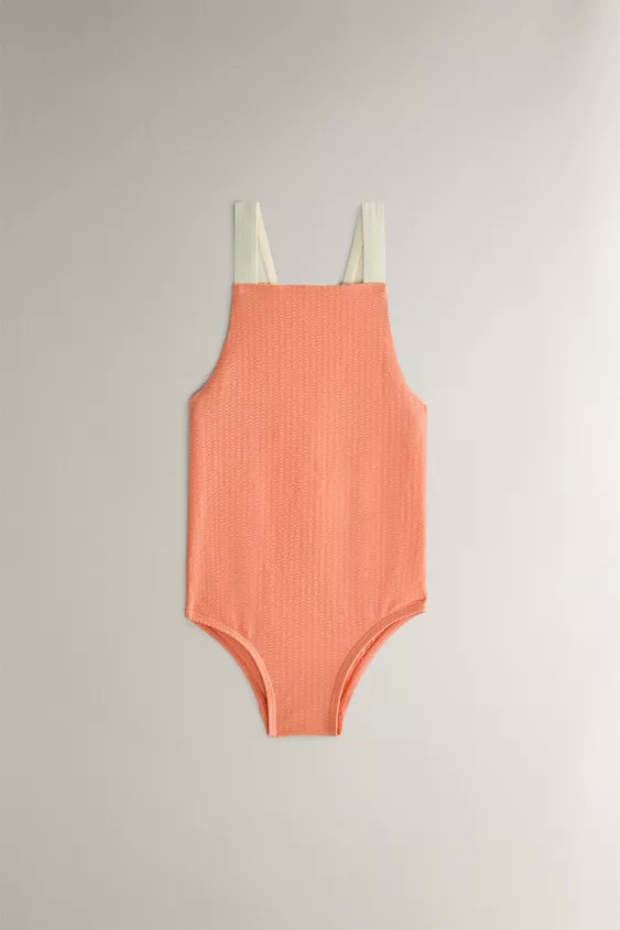 CHILDREN'S CONTRAST-COLOURED BEACH SWIMSUIT | Zara UK