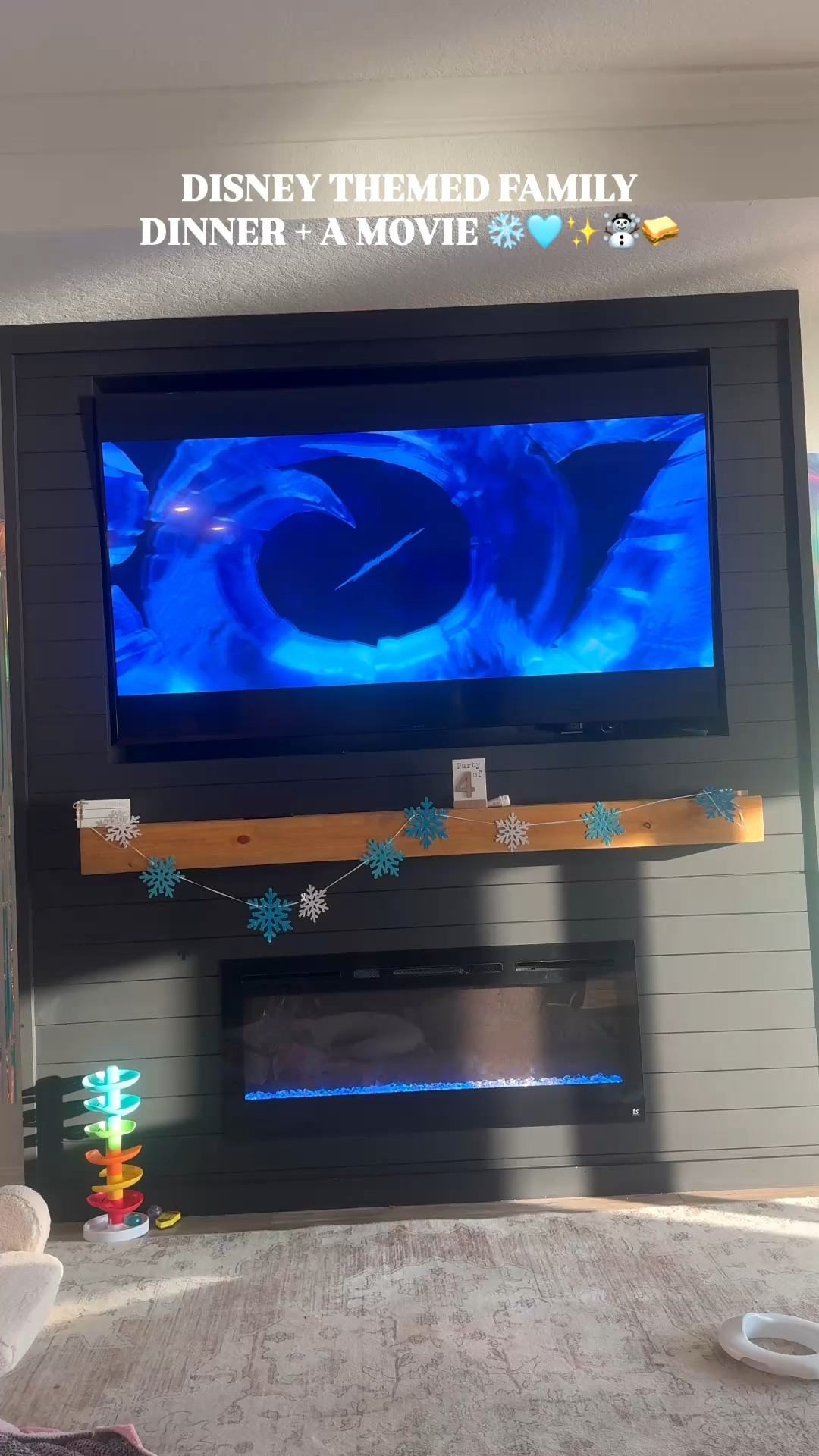 FAMILY DINNER + A MOVIE: FROZEN 
❄️ ⛄️ 🩵🥪✨

Follow along for more of our monthly family movie nights! 

Disney family, dinner and a movie, frozen party ideas, frozen party decor, Disney movie night, frozen 3, girl moms, toddler moms, spring break ideas, summer nights 



#LTKvlog #LTKmomlife #LTKKids