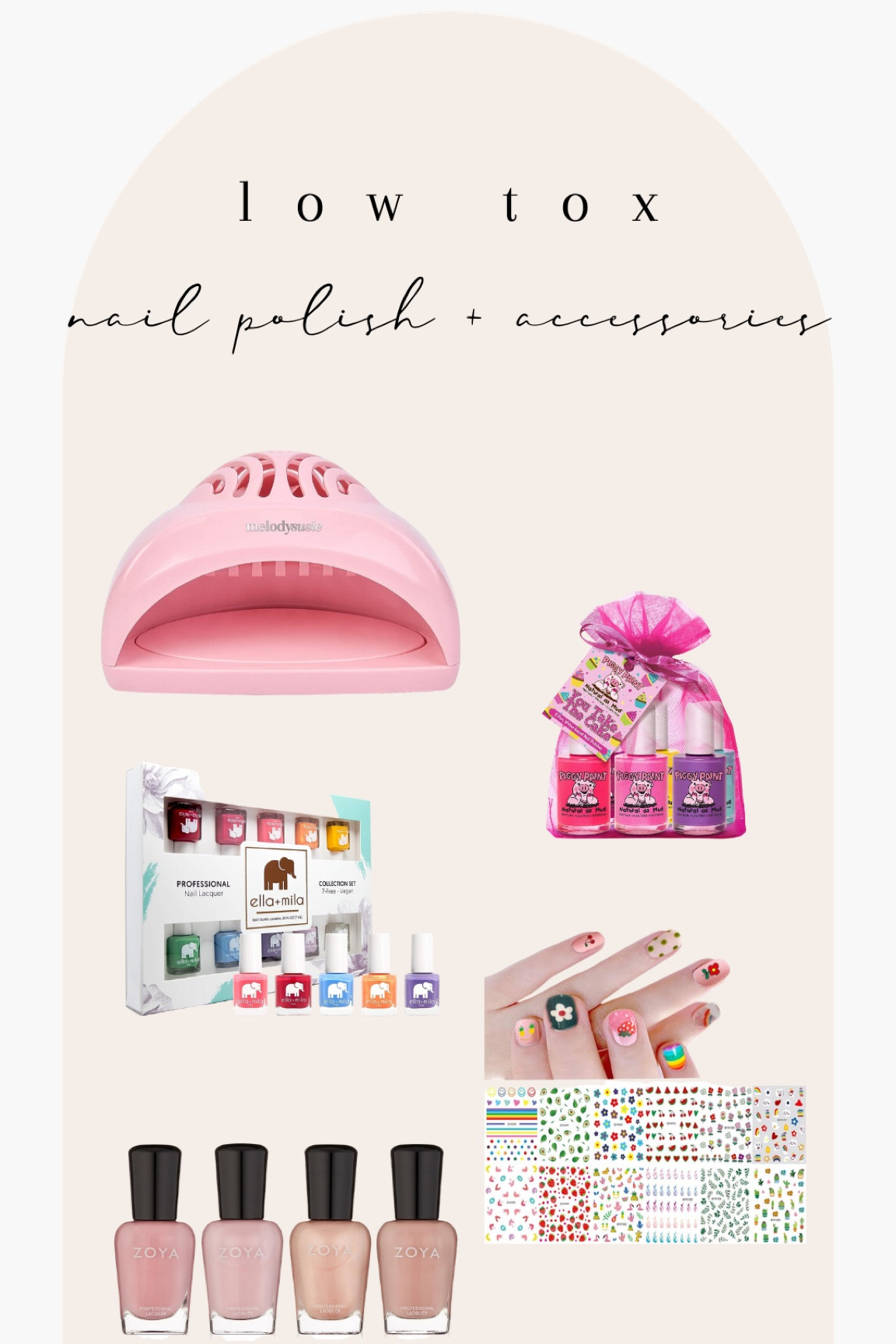 Most conventional nail polish is really toxic and harmful for our health! These nail polishes are filled with formaldehyde, camphor, phthalates, and other chemicals. I love that my girls and I love to be girly 💅🏼but I wanted to make sure the products we are using at home are safe for their little growing and developing bodies. Here’s a little round up! 

I love that taupe colored one for myself as we run into fall!🍂🍁