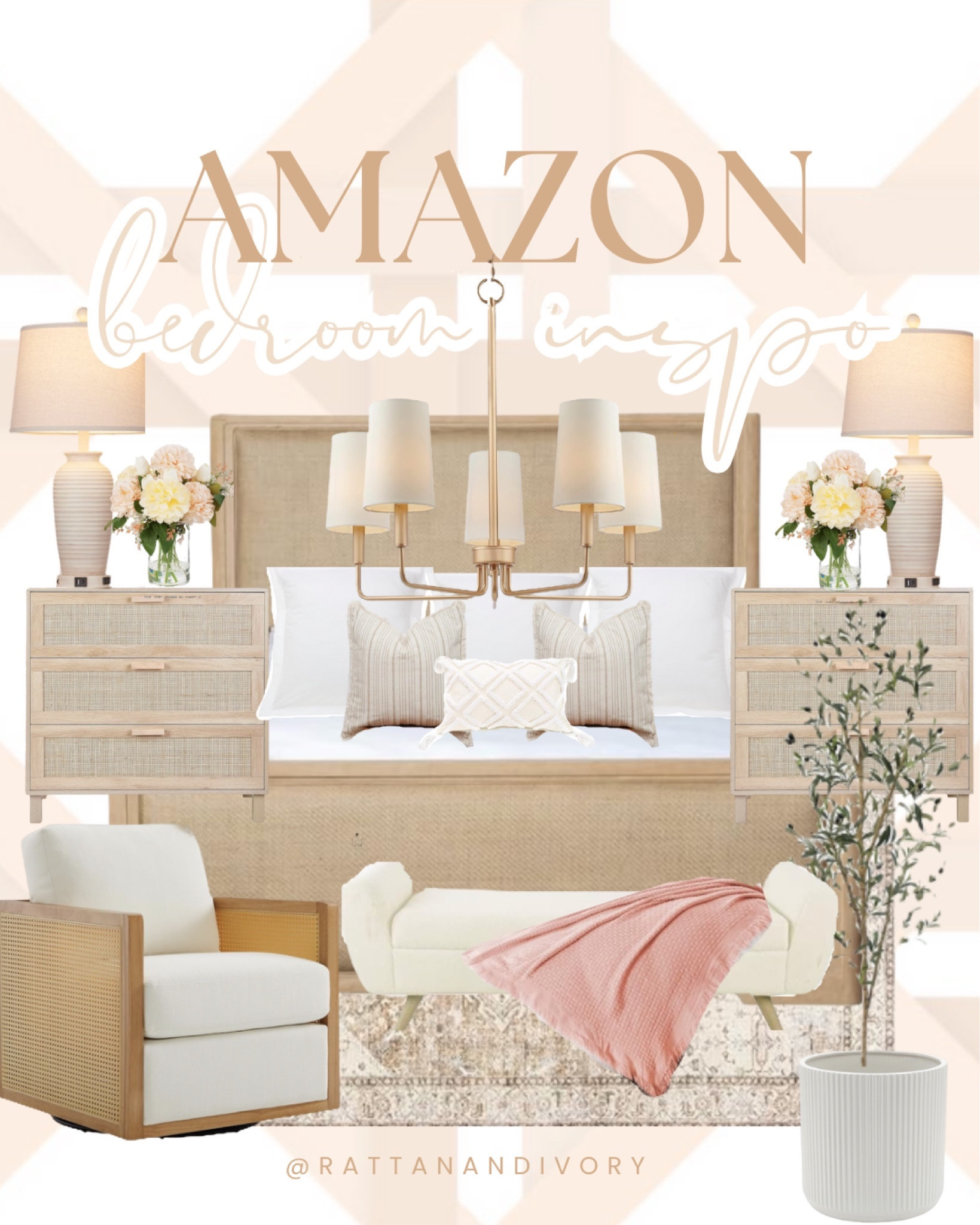 Dreamy bedroom inspo and it all can be found in Amazon!  Amazon home, bedroom inspo, bedroom design, neutral home 

#LTKstyletip #LTKhome