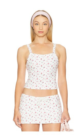 Dani Terry Tank in Ditsy Floral | Revolve Clothing (Global)