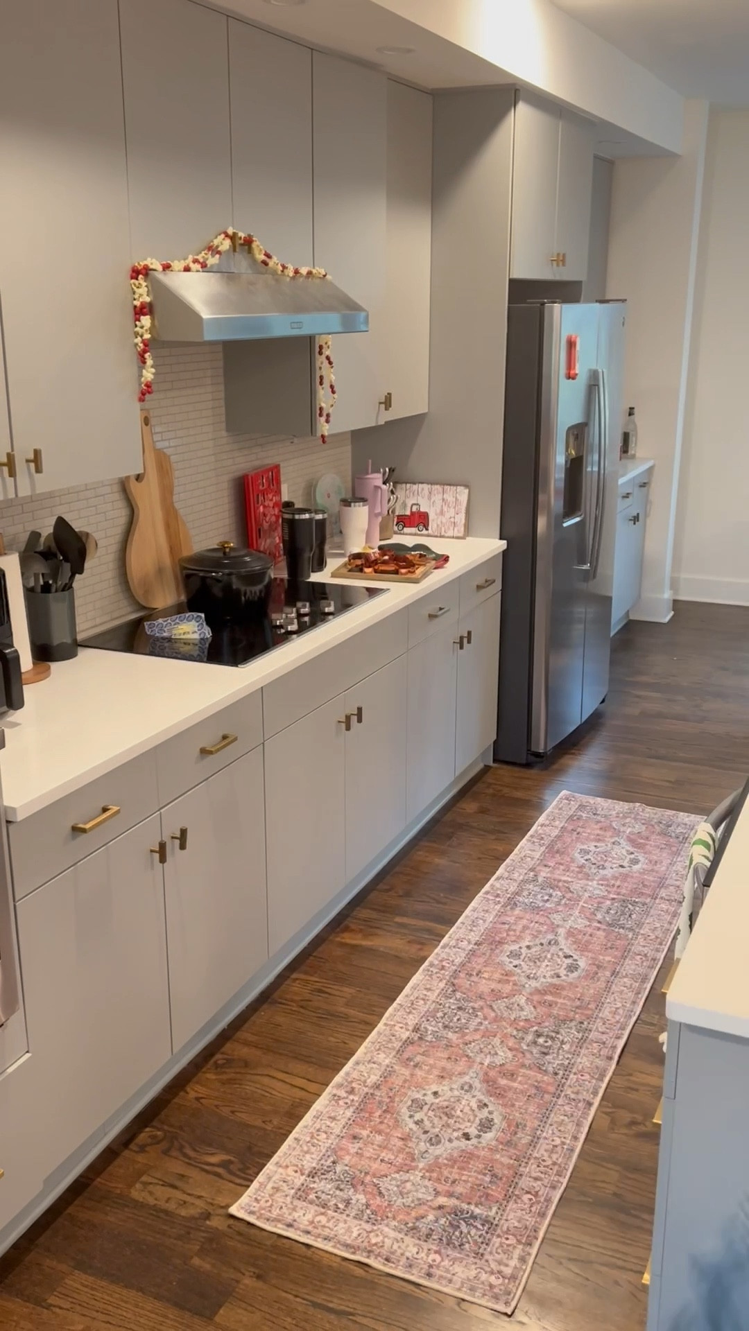 The perfect new kitchen or entryway runner rug! We love how it just gives a little something extra to this space in our home! It was affordable, too, under $50! 

#LTKVideo #LTKhome #LTKfindsunder50