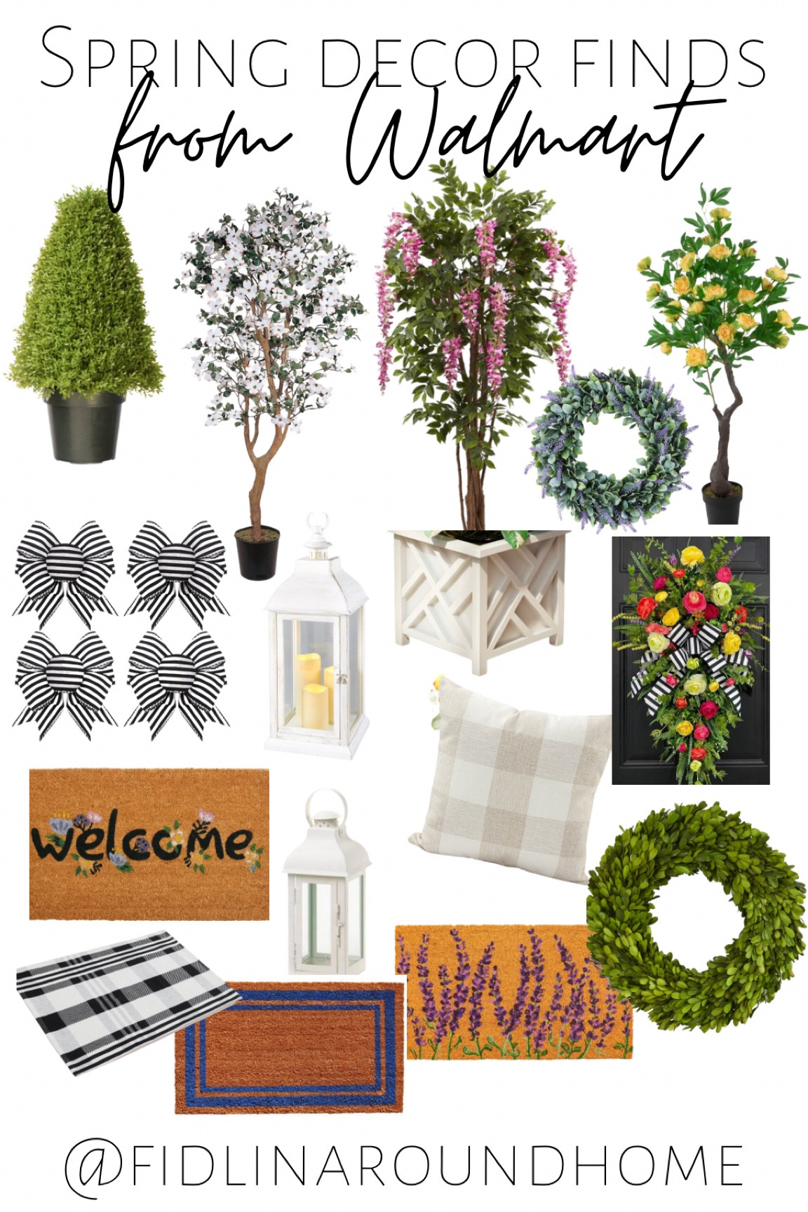 Spring home decor at Walmart! Faux flowering trees, pots, planters, wreaths, doormats, bows, lanterns etc 

#LTKFind #LTKhome #LTKSeasonal