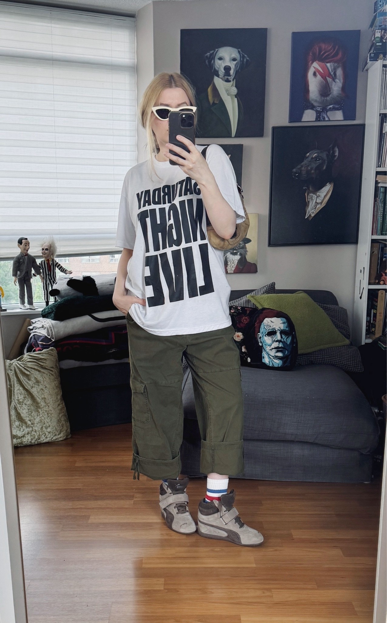 Playing catch up for the week. 
T-shirt, bag, and sunglasses are preloved/vintage.

#LTKcanada #LTKsummer #LTKstyletip