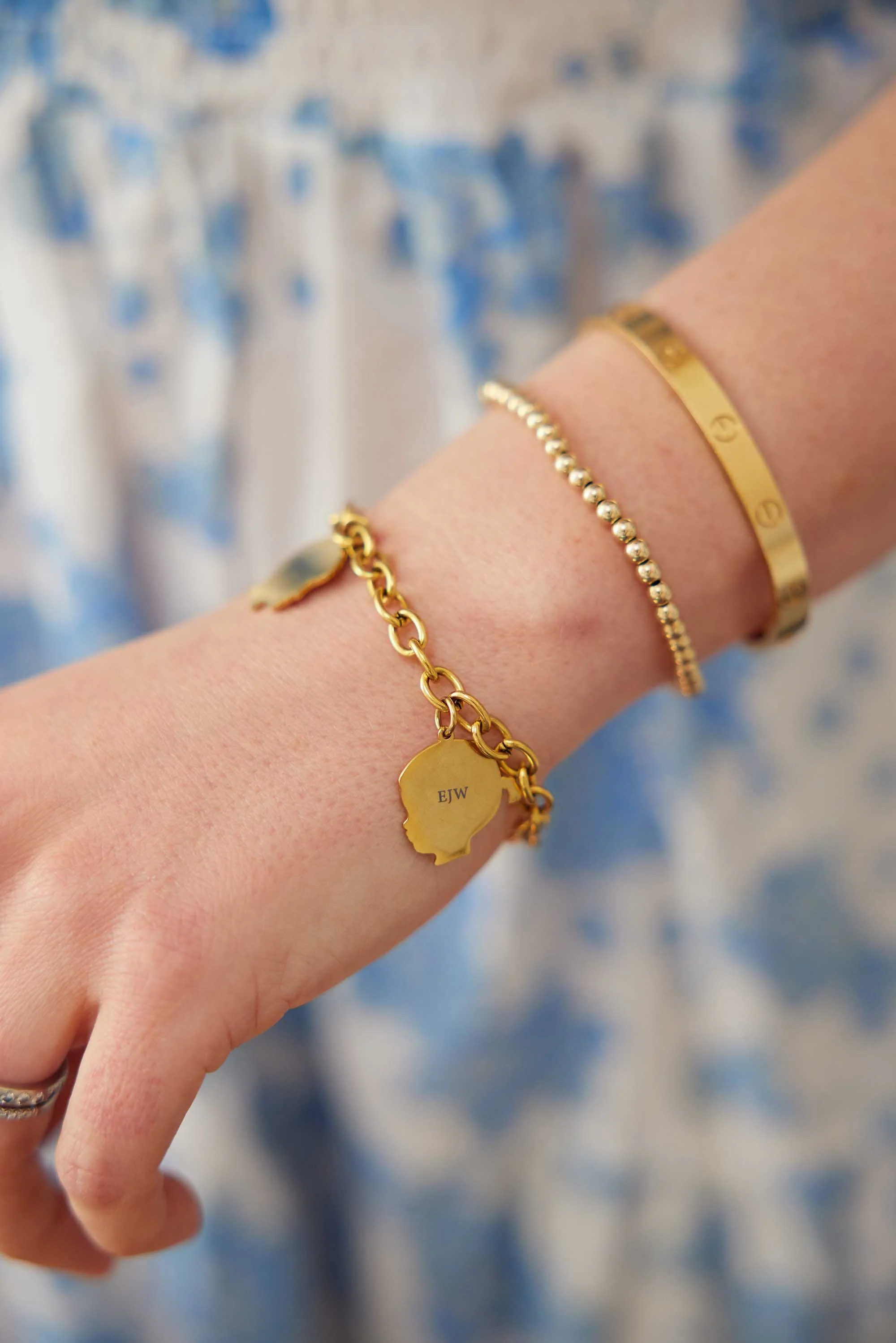 Silhouette Charm Bracelet | The Monogram Corner