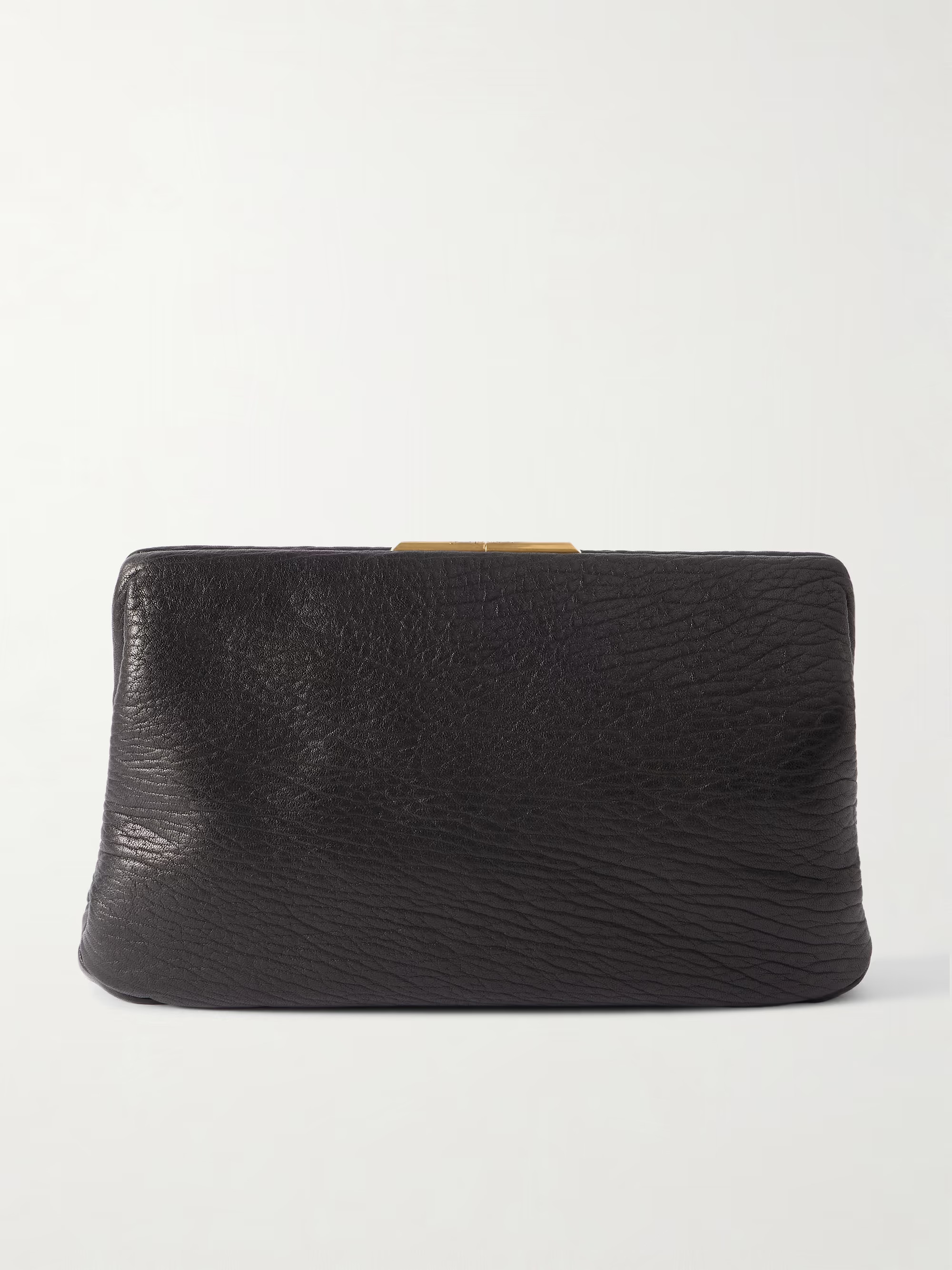 Large textured-leather clutch | NET-A-PORTER (US)