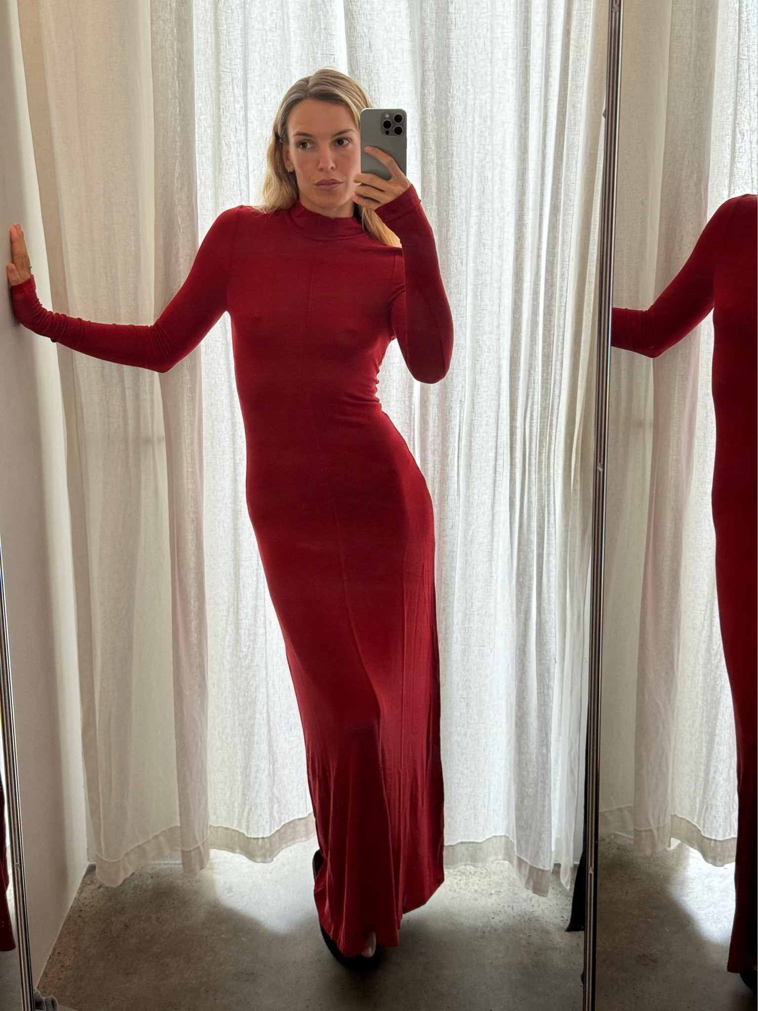 Jersey Maxi Dress - Rouge curated on LTK