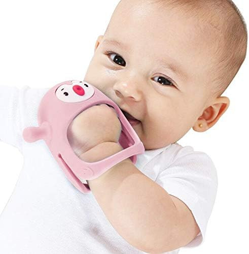 Smily Mia Penguin Buddy Never Drop Silicone Baby Teething Toy for 0-6month Infants, Baby Chew Toys f | Amazon (US)