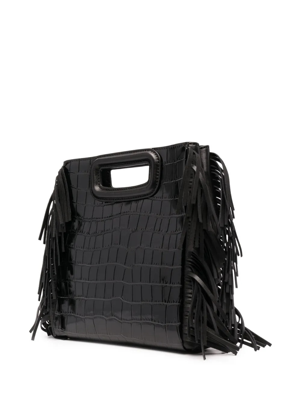 Maje crocodile-embossed Leather M Bag - Farfetch | Farfetch Global