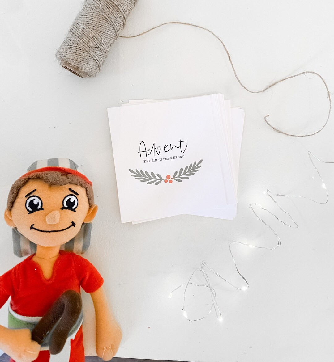 Printable Shepherd on the Search Kiddie Christmas Advent Calendar Scripture Cards for Kids Nativi... | Etsy (US)