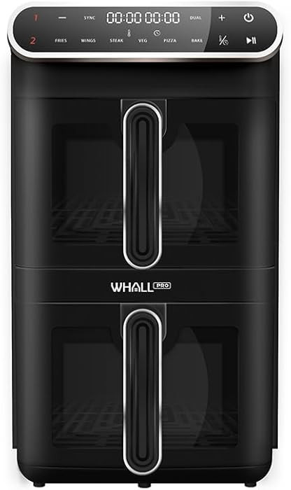 Dual Basket Air Fryer, 1650W 2 Independent Fryers with 6 Presets, Digital Touchscreen, 11L Large ... | Amazon (US)