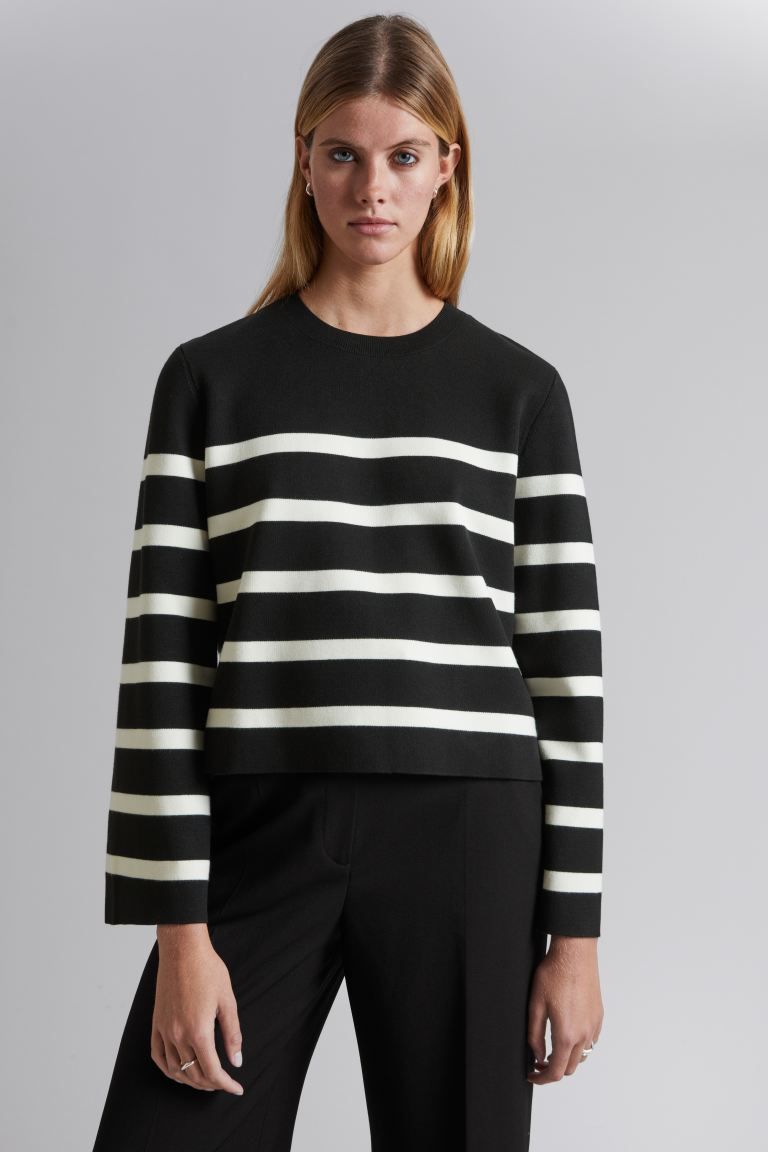 Wide-Sleeve Knit Sweater | H&M (UK, MY, IN, SG, PH, TW, HK)