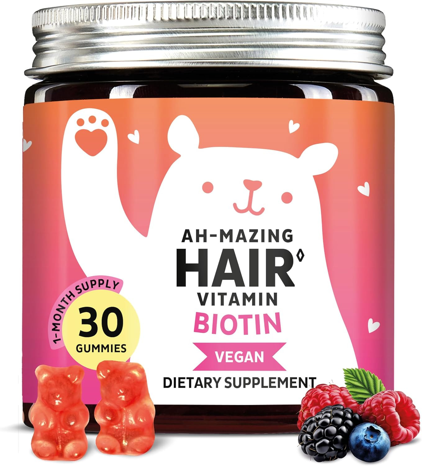 Bears with Benefits Biotin 5,000 mcg Hair Growth Gummies | Amazon (US)