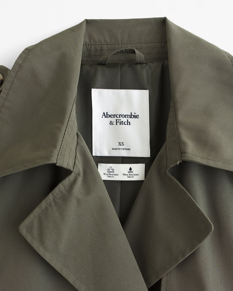 Elevated Trench Coat | Abercrombie & Fitch (US)