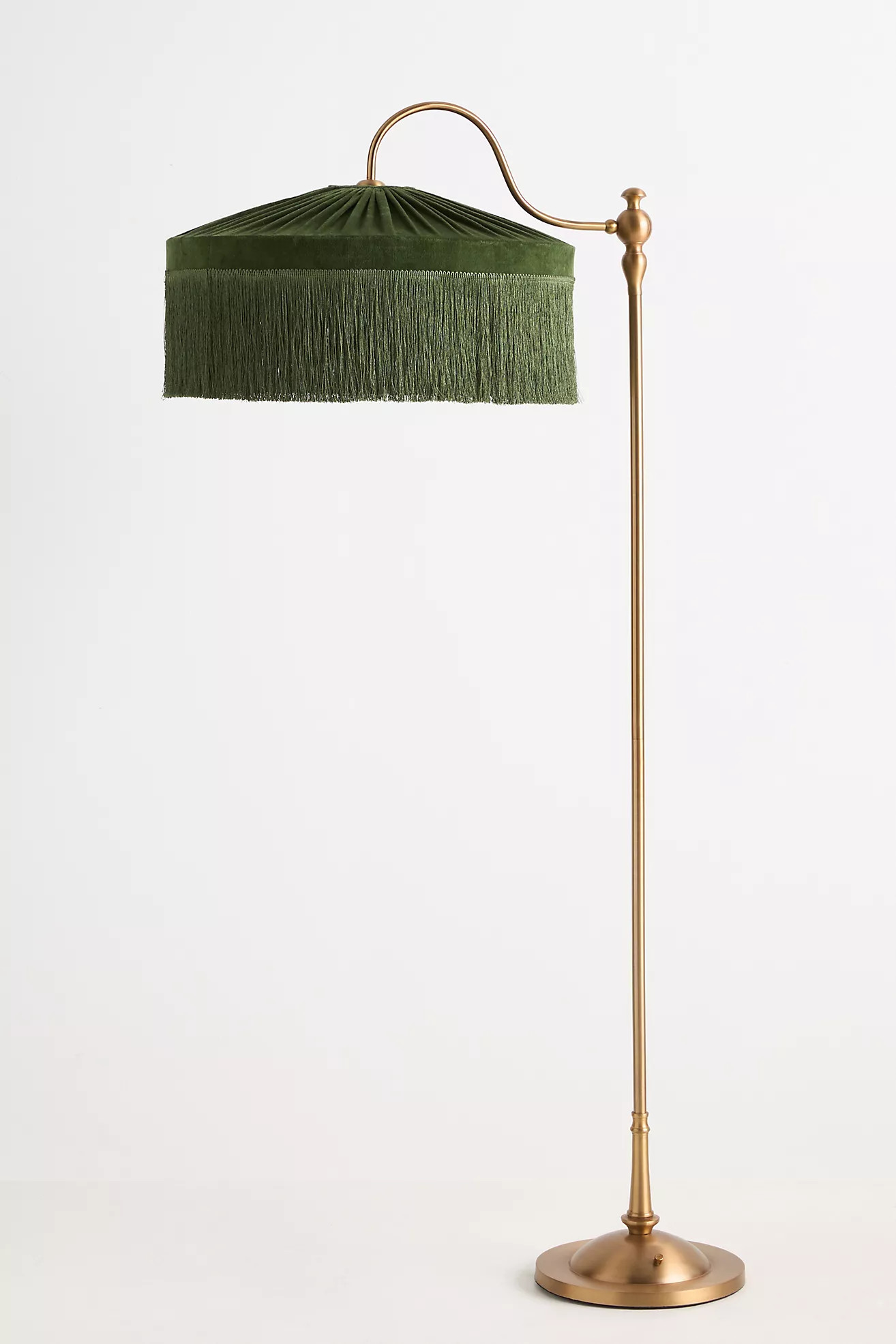 Sinclair Tassel-Fringed Velvet Floor Lamp | Anthropologie (US)