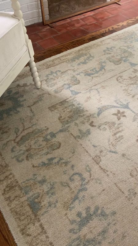 Beige and light blue oriental rug on sale, way day, living room rug 

#LTKhome #LTKsalealert #LTKVideo