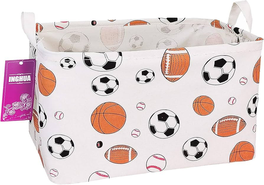 INGHUA Rectangular Storage Basket Fabric Organizer Bin for Toys,Books,Clothes,Gifts,Pets-Perfect ... | Amazon (US)