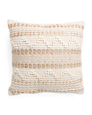 20x20 Jute And Textured Pillow | TJ Maxx