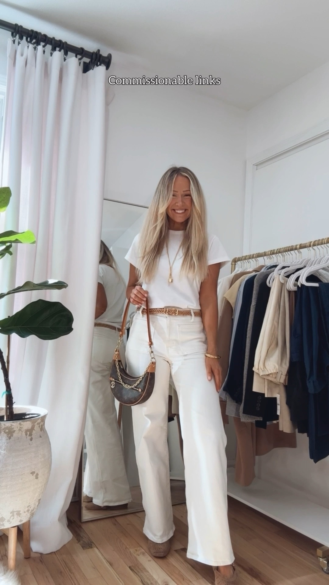 Commissionable links | white jeans outfit 