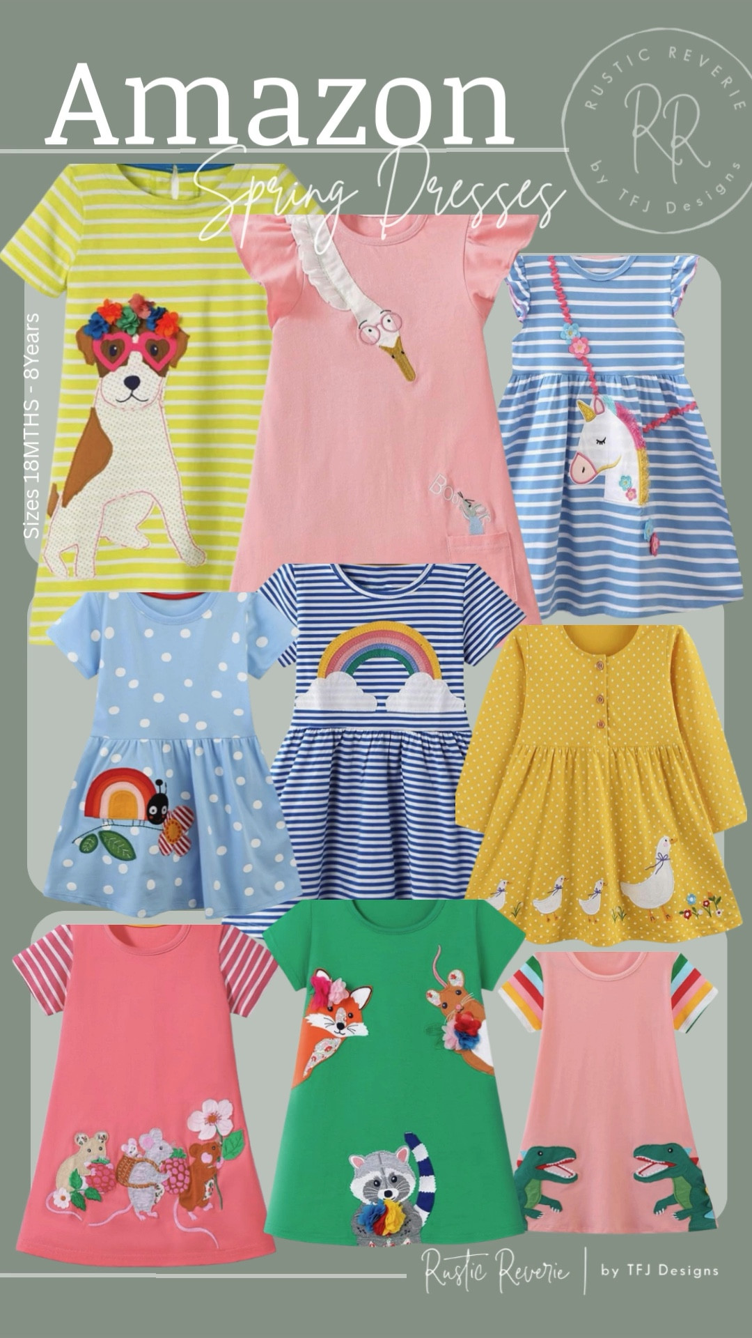 Look at these adorable dresses with appliqués that are just perfect for Spring!! All are UNDER $20 on Amazon. ☀️ easter outfit toddler little kid girl spring break vacation amazon creator favorites prime shipping affordable mini boden look for less pre-k kinder kindergartners mothers day out girly comfy cozy 

#LTKKids #LTKspring #LTKSaleAlert