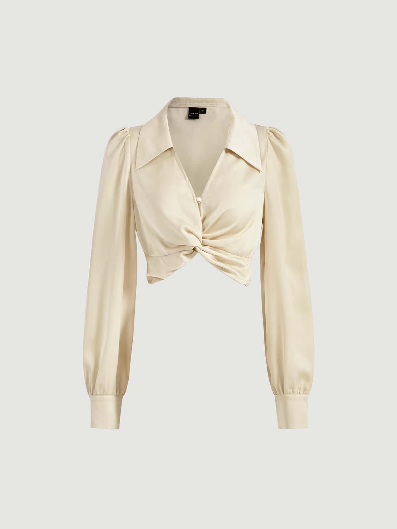 SHEIN MOD Twist Front Bishop Sleeve Shirt
       
              
              AU$18.95        
 ... | SHEIN